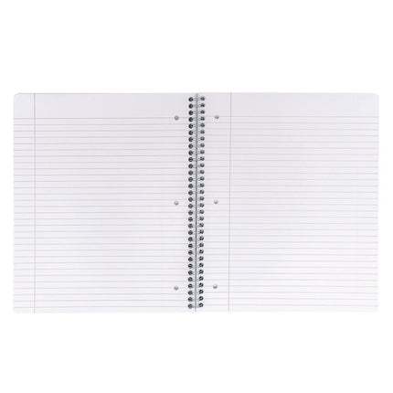 Letter Size Notebook, 1-Subject, Medium/College Rule, Green/Black Cover, (100) 11 x 8.5 Sheets, 3/Pack