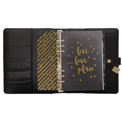 A5 Planner, 10.24 x 9.25, Black Cover, 12-Month