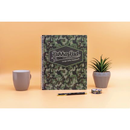 Letter Size Notebook, 1-Subject, Medium/College Rule, Green/Black Cover, (100) 11 x 8.5 Sheets, 3/Pack
