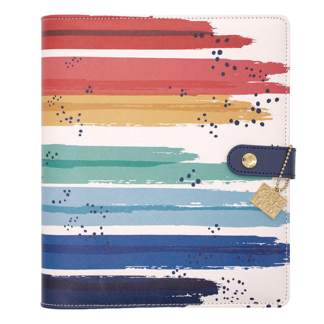 A5 Planner, Color Wash, 10.24 x 9.25, Blue/Green/Red/Yellow Cover, 12-Month