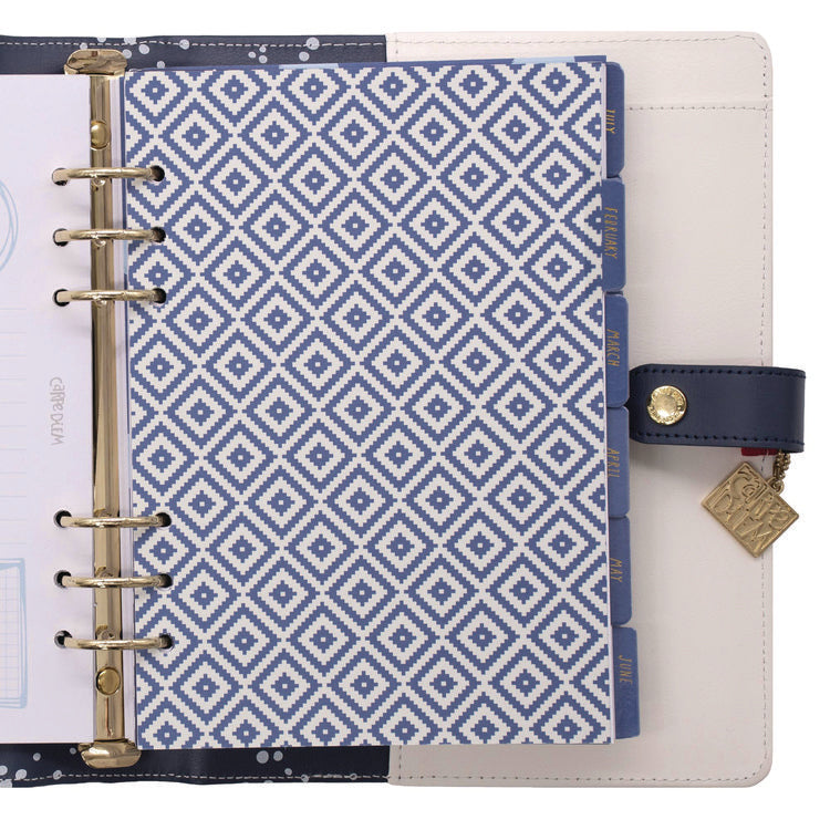 A5 Planner, Color Wash, 10.24 x 9.25, Blue/Green/Red/Yellow Cover, 12-Month