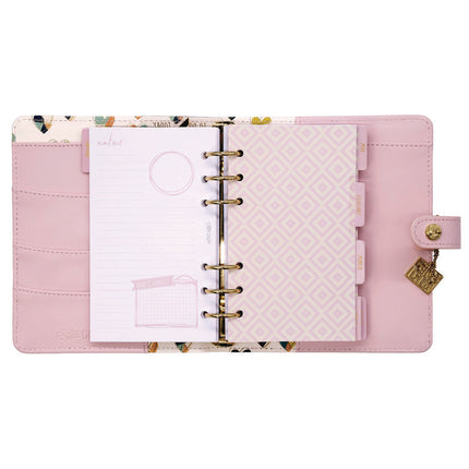 Personal Planner, 7.48 x 6.42, Pink Cover, 12-Month, Undated