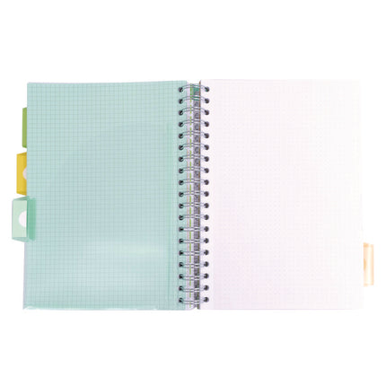 B5 Size Project Book, Homework/Assignment-Tracking with Ruled Notes Pages, Gray/White Cover, (100) 9.8 x 6.9 Sheets
