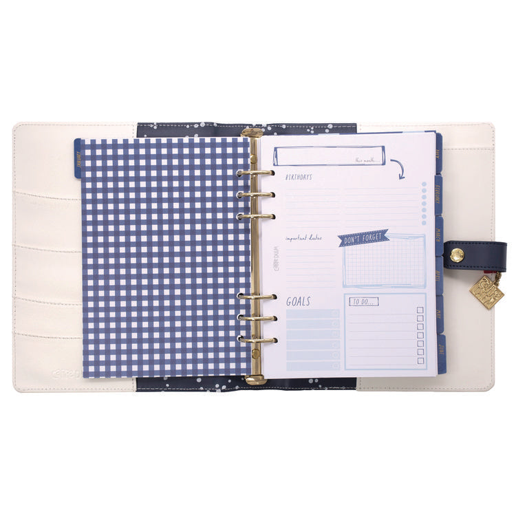 A5 Planner, Color Wash, 10.24 x 9.25, Blue/Green/Red/Yellow Cover, 12-Month