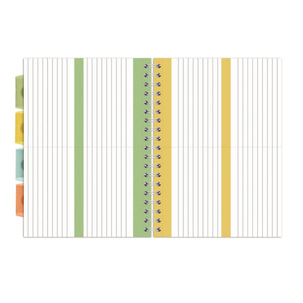 B5 Size Project Book, Homework/Assignment-Tracking with Ruled Notes Pages, Gray/White Cover, (100) 9.8 x 6.9 Sheets