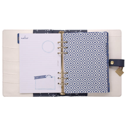 A5 Planner, Color Wash, 10.24 x 9.25, Blue/Green/Red/Yellow Cover, 12-Month