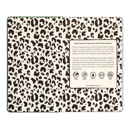Soft Cover Eco Notebook, 1-Subject, Medium/College Rule, Green/Black/White Cover, (96) 8.3 x 5.8 Sheets