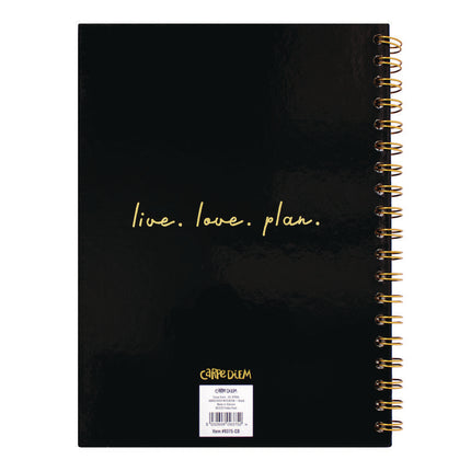 B5 Size Notebook, 1-Subject, Medium/College Rule, Black Cover, (80) 9.8 x 6.9 Sheets, 3/Pack