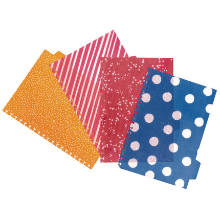 B5 Size Project Book, 4-Subject, Medium/College Rule, Assorted Blum Floral Cover Designs, (100) 9.8 x 6.9 Sheets, 3/Pack