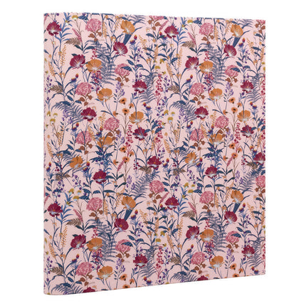 Rollbound Binder, 3 Rings, 1" Capacity, 11 x 8.5, Cream/Yellow/Blue/Red