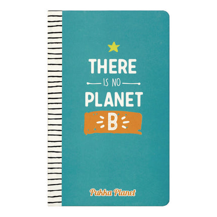 Soft Cover Eco Notebook, 1-Subject, Medium/College Rule, Turquoise/White/Orange Cover, (96) 8.3 x 5.8 Sheets