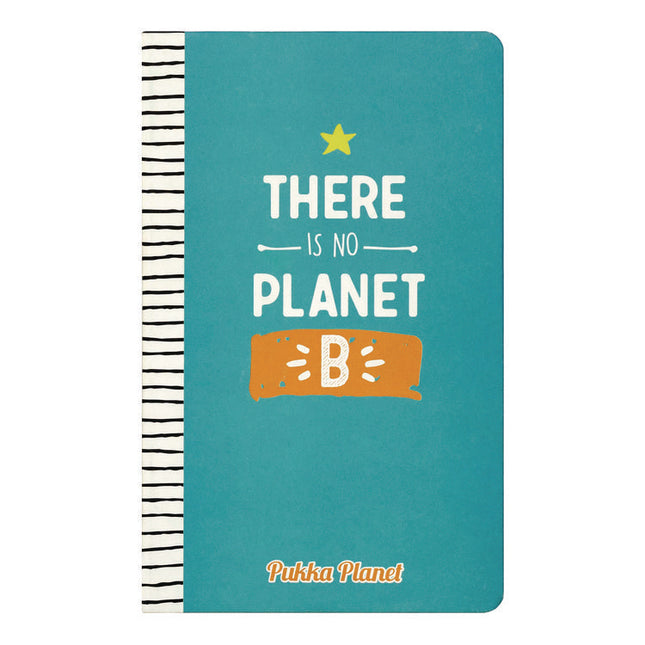 Soft Cover Eco Notebook, 1-Subject, Medium/College Rule, Turquoise/White/Orange Cover, (96) 8.3 x 5.8 Sheets