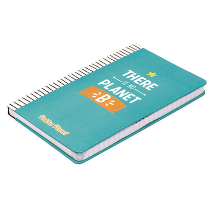 Soft Cover Eco Notebook, 1-Subject, Medium/College Rule, Turquoise/White/Orange Cover, (96) 8.3 x 5.8 Sheets