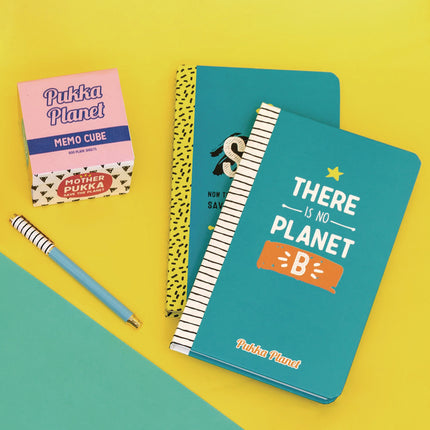 Soft Cover Eco Notebook, 1-Subject, Medium/College Rule, Turquoise/White/Orange Cover, (96) 8.3 x 5.8 Sheets