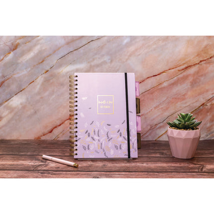 B5 Size Project Book, 4-Subject, Medium/College Rule, Assorted Floral Cover Designs, (100) 9.8 x 6.9 Sheets, 3/Pack