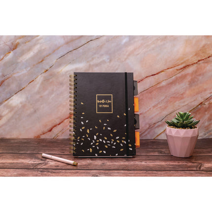 B5 Size Project Book, 4-Subject, Medium/College Rule, Assorted Floral Cover Designs, (100) 9.8 x 6.9 Sheets, 3/Pack