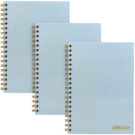 B5 Size Notebook, 1-Subject, Medium/College Rule, Blue Cover, (80) 9.8 x 6.9 Sheets, 3/Pack