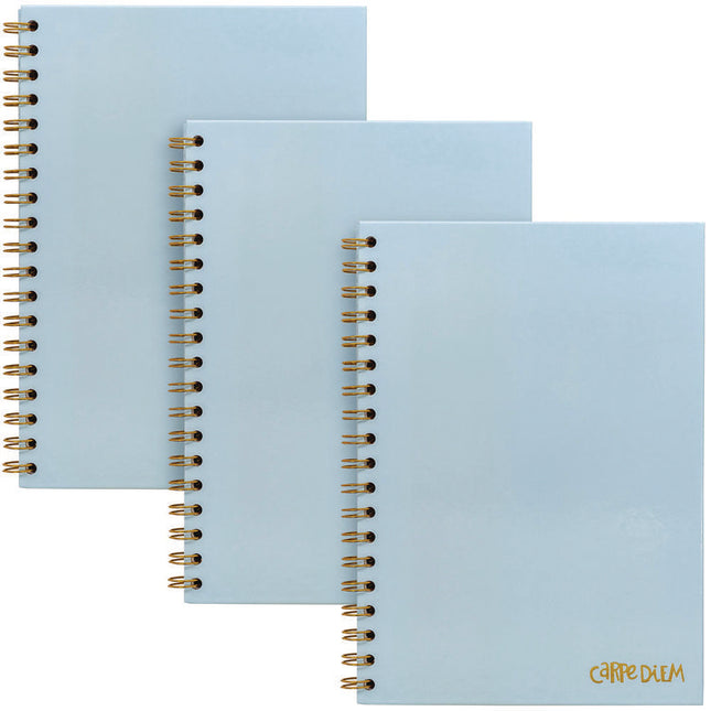 B5 Size Notebook, 1-Subject, Medium/College Rule, Blue Cover, (80) 9.8 x 6.9 Sheets, 3/Pack