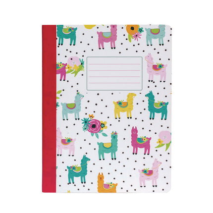 Composition Book, Medium/College Rule, Assorted Cover Colors and Designs (Set 1), (70) 9.75 x 7.5 Sheets, 3/Pack