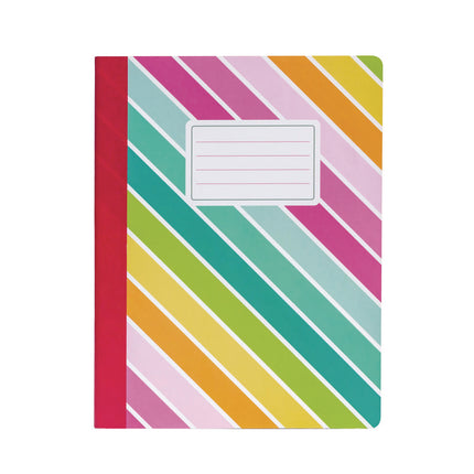 Composition Book, Medium/College Rule, Assorted Cover Colors and Designs (Set 1), (70) 9.75 x 7.5 Sheets, 3/Pack