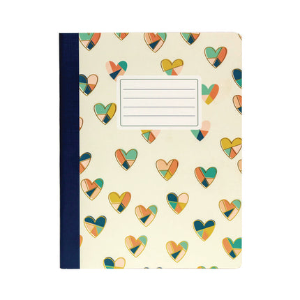 Composition Book, Medium/College Rule, Assorted Cover Colors and Designs (Set 2), (70) 9.75 x 7.5 Sheets, 3/Pack