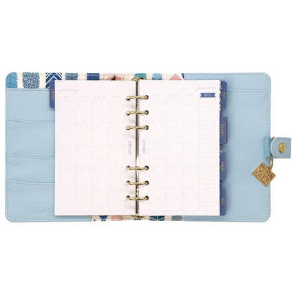 Personal Planner, 7.48 x 6.42, Blue Cover, 12-Month, Undated