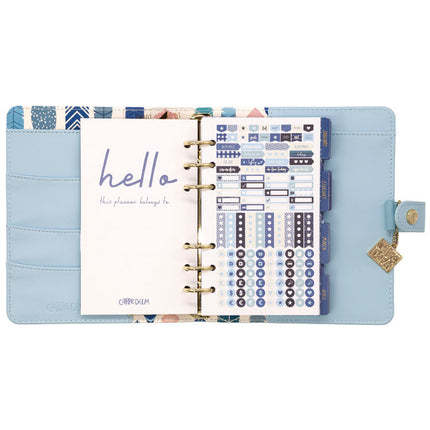 Personal Planner, 7.48 x 6.42, Blue Cover, 12-Month, Undated