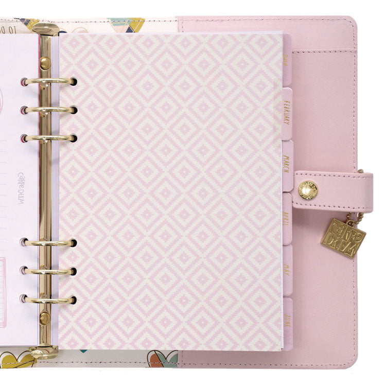A5 Planner, 10.24 x 9.25, Pink Cover, 12-Month