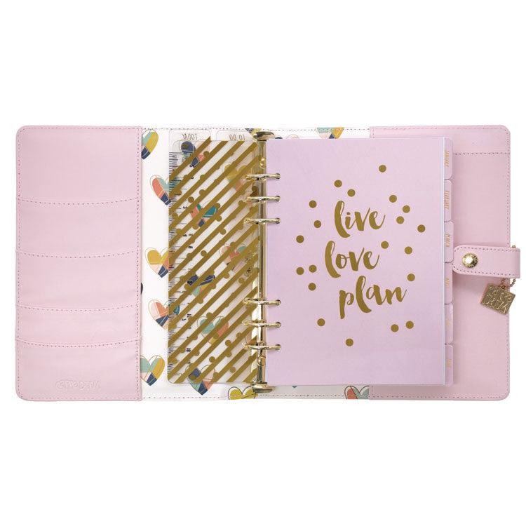A5 Planner, 10.24 x 9.25, Pink Cover, 12-Month