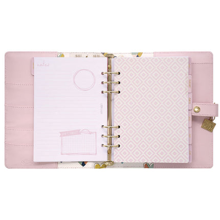 A5 Planner, 10.24 x 9.25, Pink Cover, 12-Month