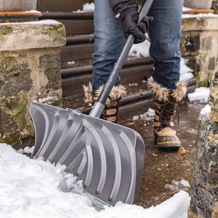 Steel Core Snow Pusher with Wear Strip, 24" Wide, 57.55" Long, 6/Carton