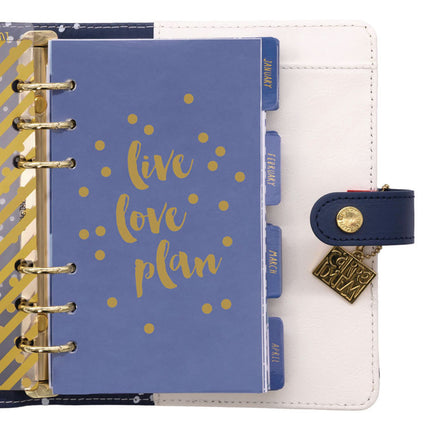 Personal Planner, Color Wash, 7.48 x 6.42, Blue/Green/Red/Yellow Cover, 12-Month, Undated