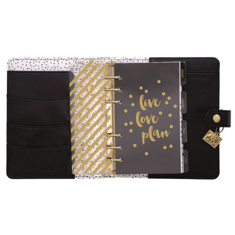 Personal Planner, Chequered, 7.48 x 6.42, Black/White Cover, 12-Month, Undated