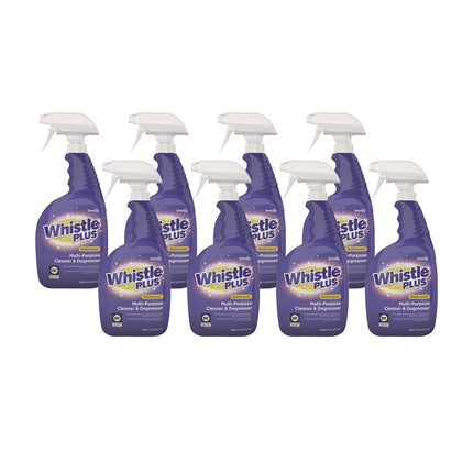 Whistle Plus Multi-Purpose Cleaner And Degreaser, Citrus, 32 Oz Spray Bottle, 8/carton