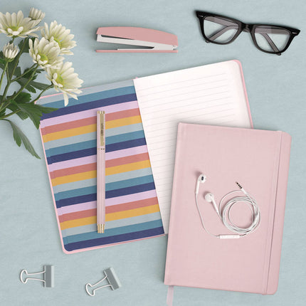 Soft Cover Journal, Medium/College Rule, Pink Cover, (96) 8.3 x 5.2 Sheets, 3/Pack