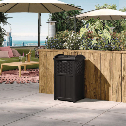 30 Gallon Trash Hideaway, Plastic, Black