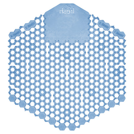 Wave 3d Urinal Deodorizer Screen, Cotton Blossom Scent, Blue, 10/box