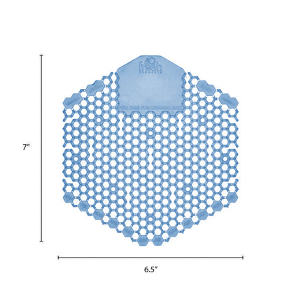 Wave 3d Urinal Deodorizer Screen, Cotton Blossom Scent, Blue, 10/box