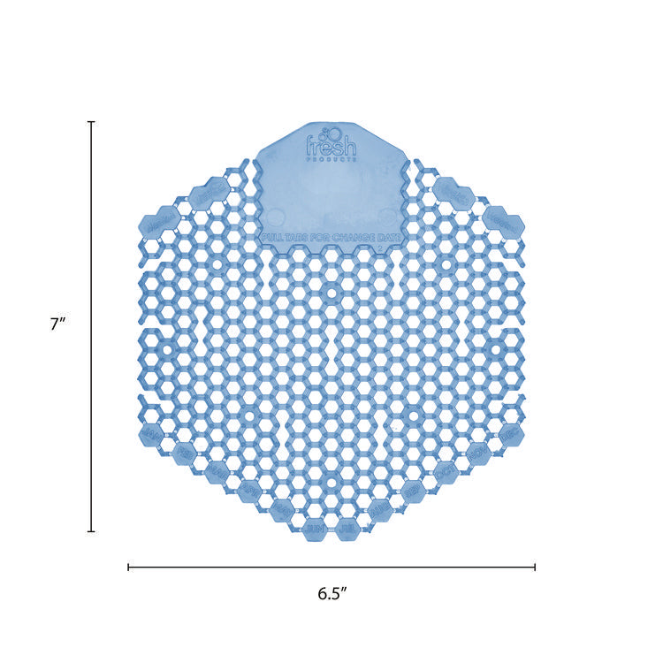 Wave 3d Urinal Deodorizer Screen, Cotton Blossom Scent, Blue, 10/box