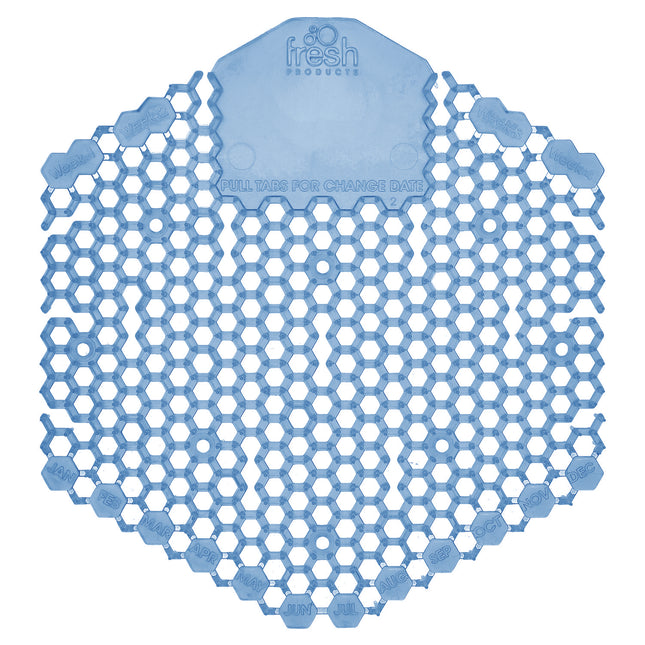Wave 3d Urinal Deodorizer Screen, Cotton Blossom Scent, Blue, 10/box