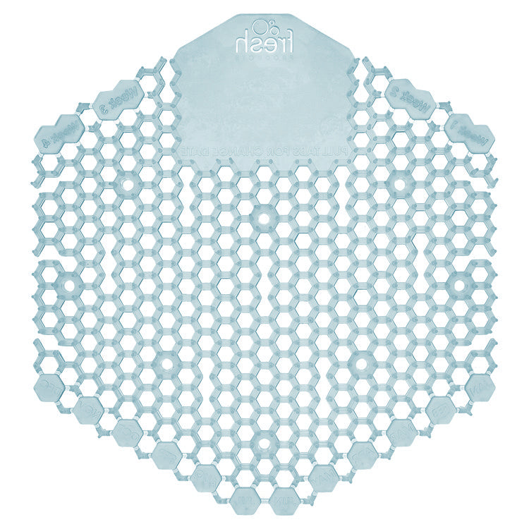 Wave 3d Urinal Deodorizer Screen, Ocean Mist Scent, Blue, 10 Screens/box