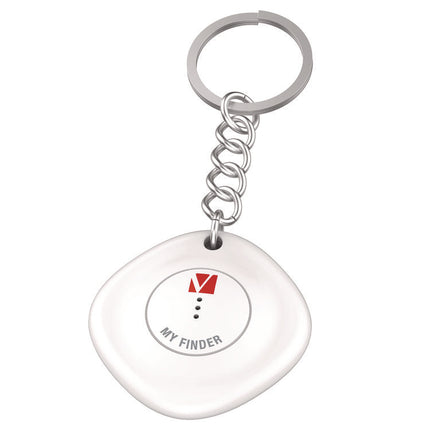My Finder Bluetooth Tracker for Apple iOS, Black/White, 2/Pack