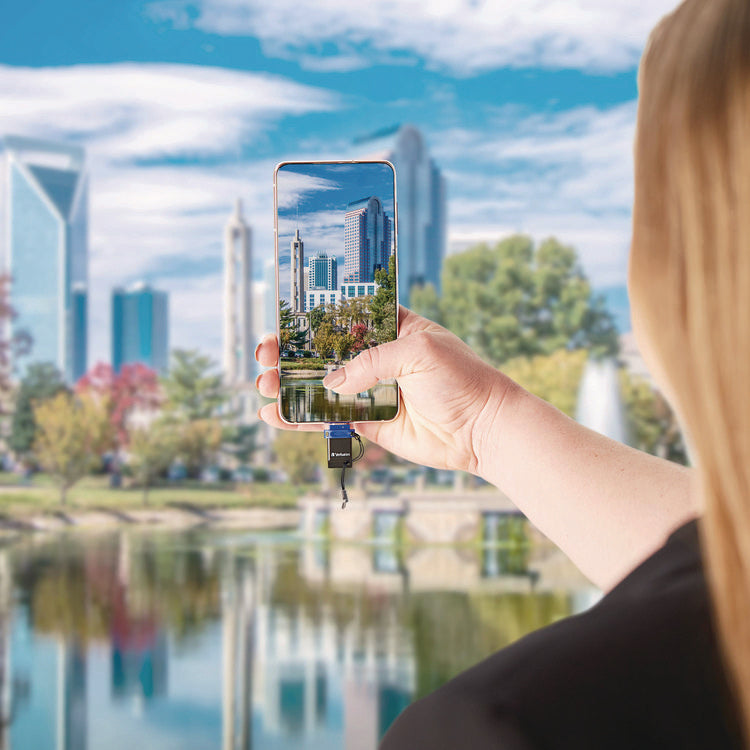 Store n' Go Dual USB 3.2 Gen 1 Flash Drive for USB-C Devices, Blue