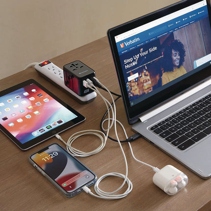 UTA-08 Universal Travel Adapter, (3) USB-A/(3) USB-C