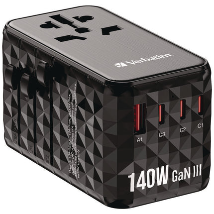 UTA-10 GaN III Universal Travel Adapter, (3) USB-A/(3) USB-C