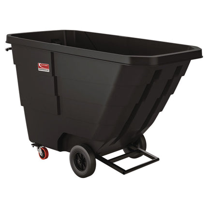 1 cu yd Light Duty Tilt Truck, 1,250 lb Capacity, Black