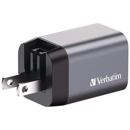 35 W 2-Port GaN Wall Charger, Black/Gray