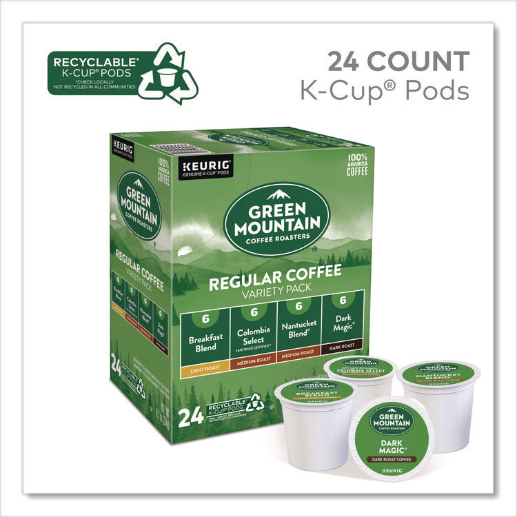 Regular Variety Pack Coffee K-Cups, Assorted Flavors, 96/Carton