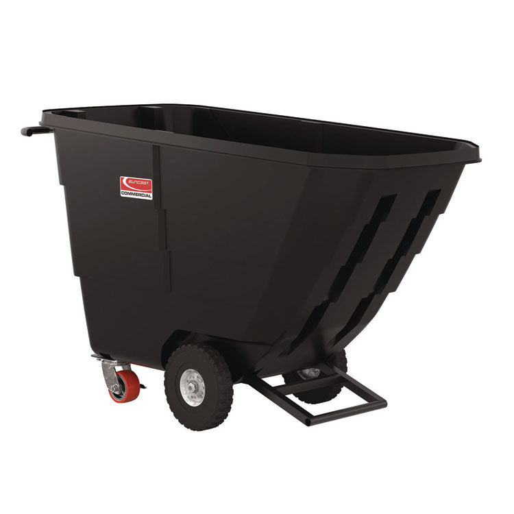 0.5 cu yd Light Duty Tilt Truck, 850 lb Capacity, Black
