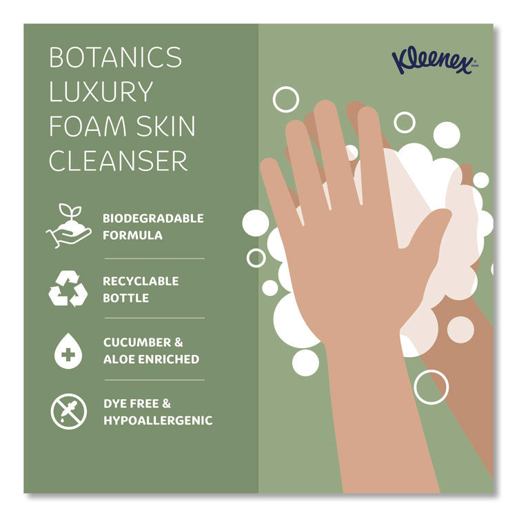 Botanics Luxury Foam Skin Cleanser, Fresh Scent, 1,200 mL Refill, 4/Carton